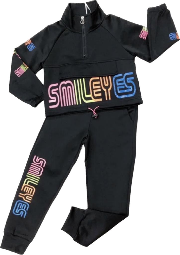 Černá tepláková souprava - Smileyes