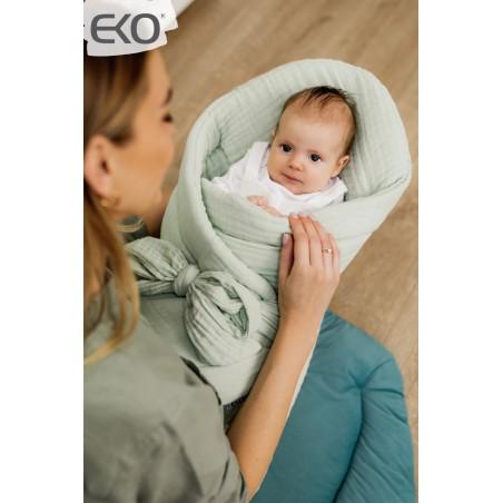 Zavinovačka mušelín s kokosem GREY BLUE