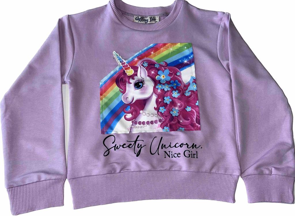 Fialová souprava mikina a kalhoty