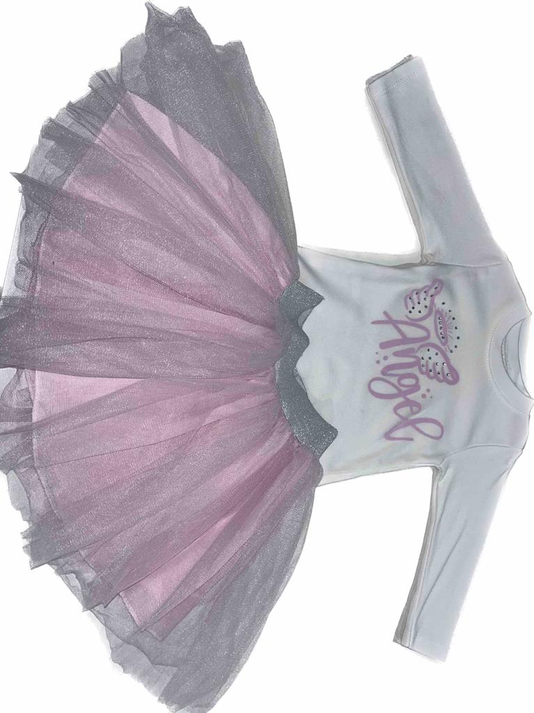 Fialovo-bílá souprava Angel