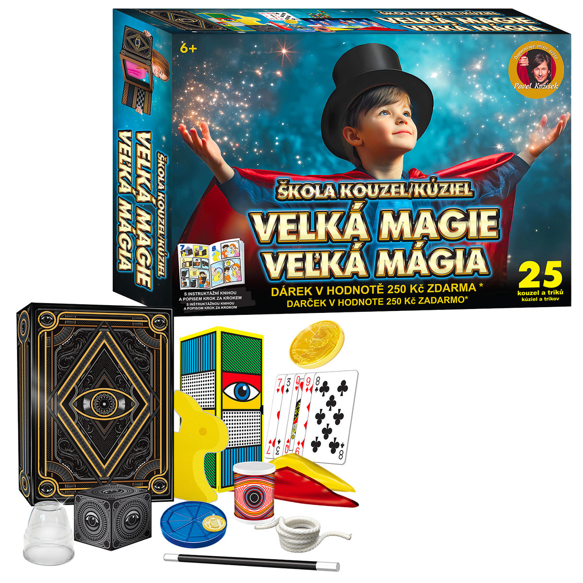 Škola kouzel - Velká magie 25 triků + Dárek v hodnotě 250Kč