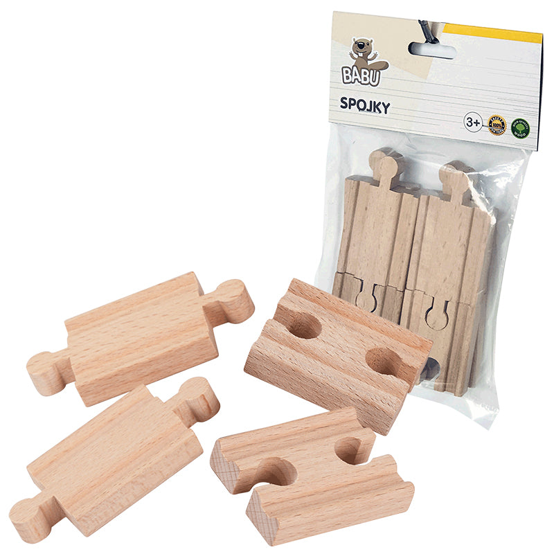 BABU vláčky - Koleje spojky 4+4 ks