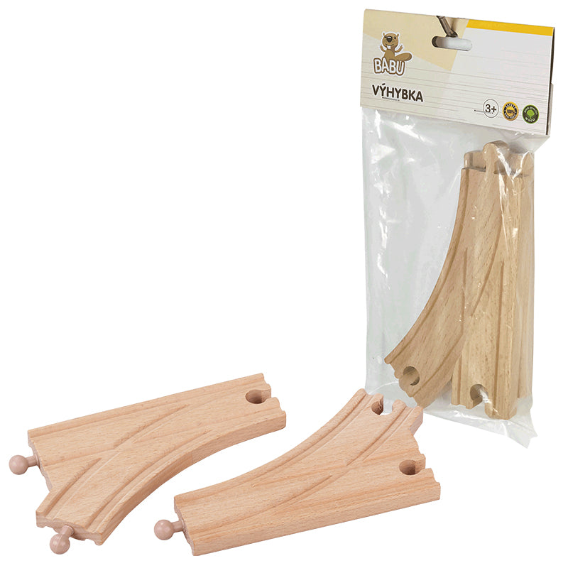 BABU vláčky - Kolej Y 16 cm, 2ks