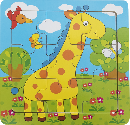 BABU - Edukativní puzzle- Žirafa