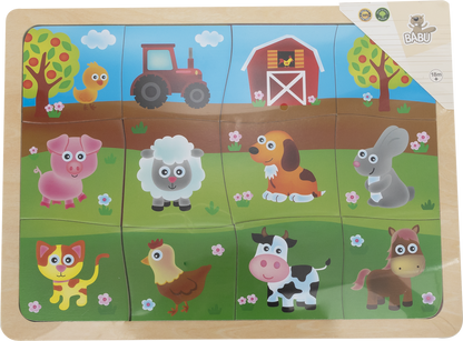BABU - Dětské puzzle se zvířátky z farmy - Image 2