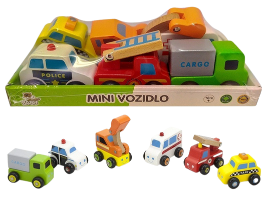 BABU - Mini vozidla 6ks