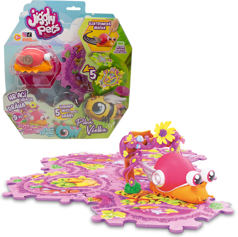 JIGGLY BUGS Hrací SET Šnek s dráhou