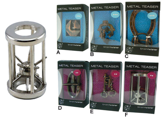 Hlavolam - kovové 6 druhů