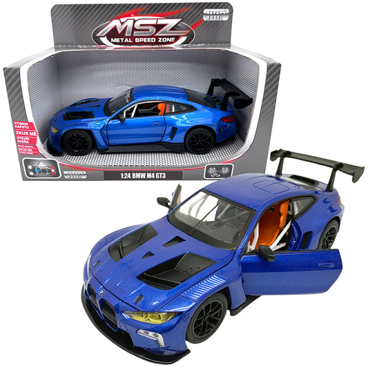 Kovový model - 1:24 BMW M4 GT3 modré