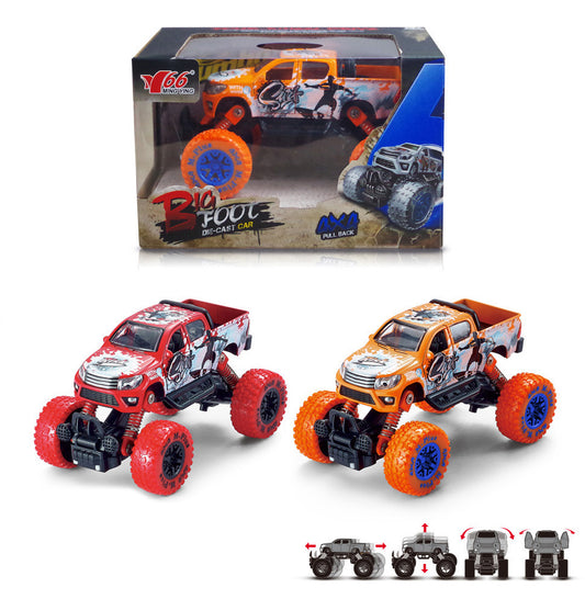 Auto BIG foot Pick-up 1:30 červená/oranžová - více druhů
