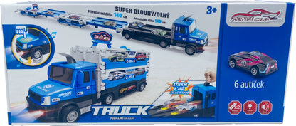 Policejní TRUCK 2v1 se světlem a zvukem a 6 auty - Image 2