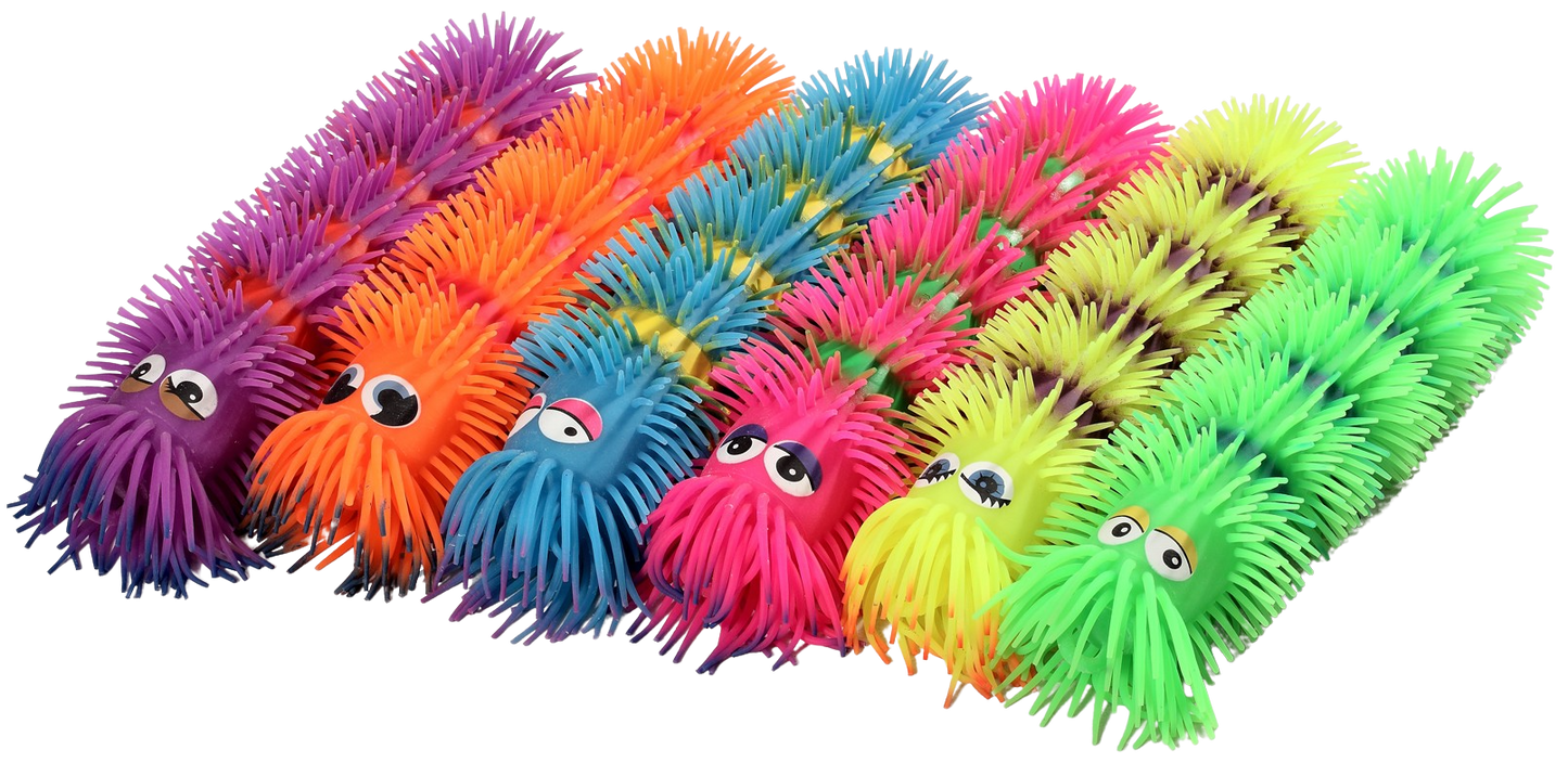Antistresová mačkací Stonožka/Housenka 30 cm - více druhů