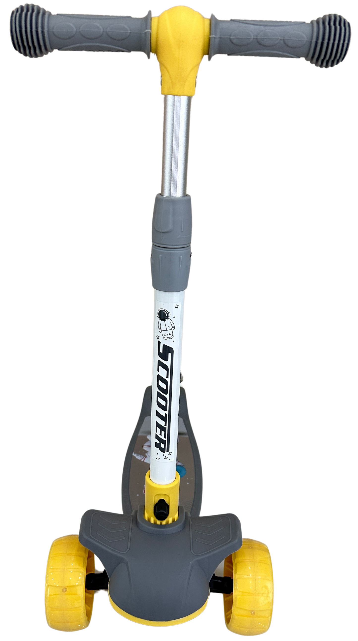 Dětská tříkolová koloběžka žlutá - Image 2