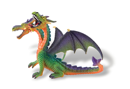 Bullyland 75596 - Drak dvouhlavý barevný