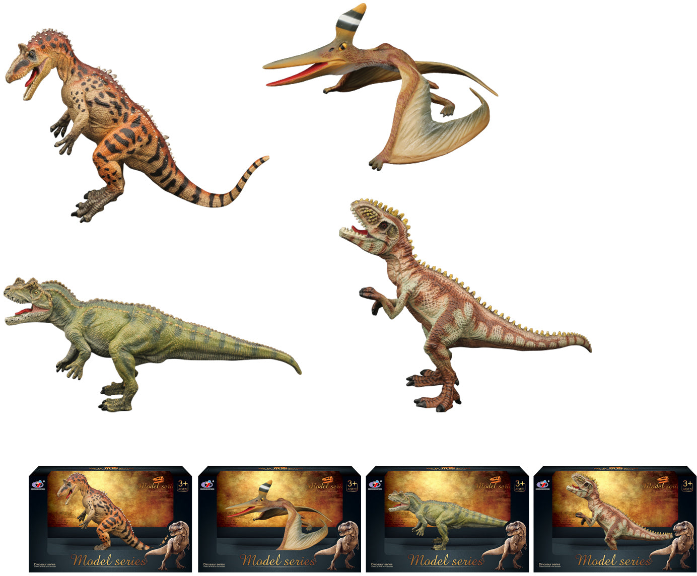 Dinosauří svět - figurka B24 4 druhy