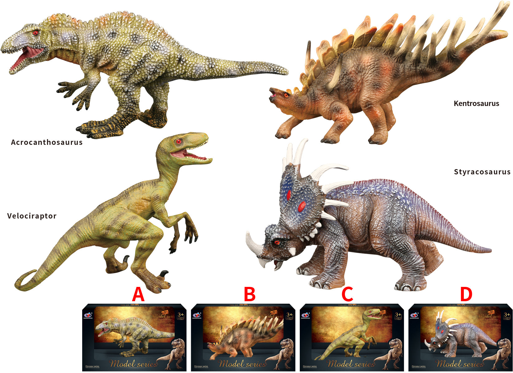Dinosauří svět - figurka B32 4 druhy