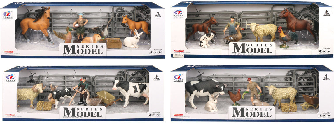 Zvířátka z farmy - Set farmářských zvířat U4 4 druhy