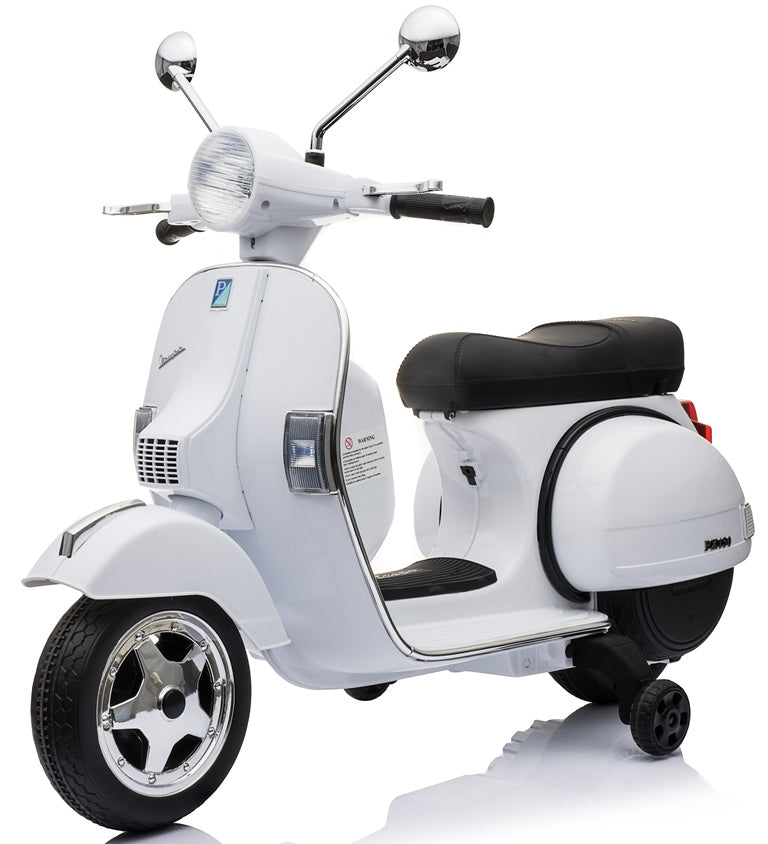 Dětský elektrický skútr Vespa PX150 bílý