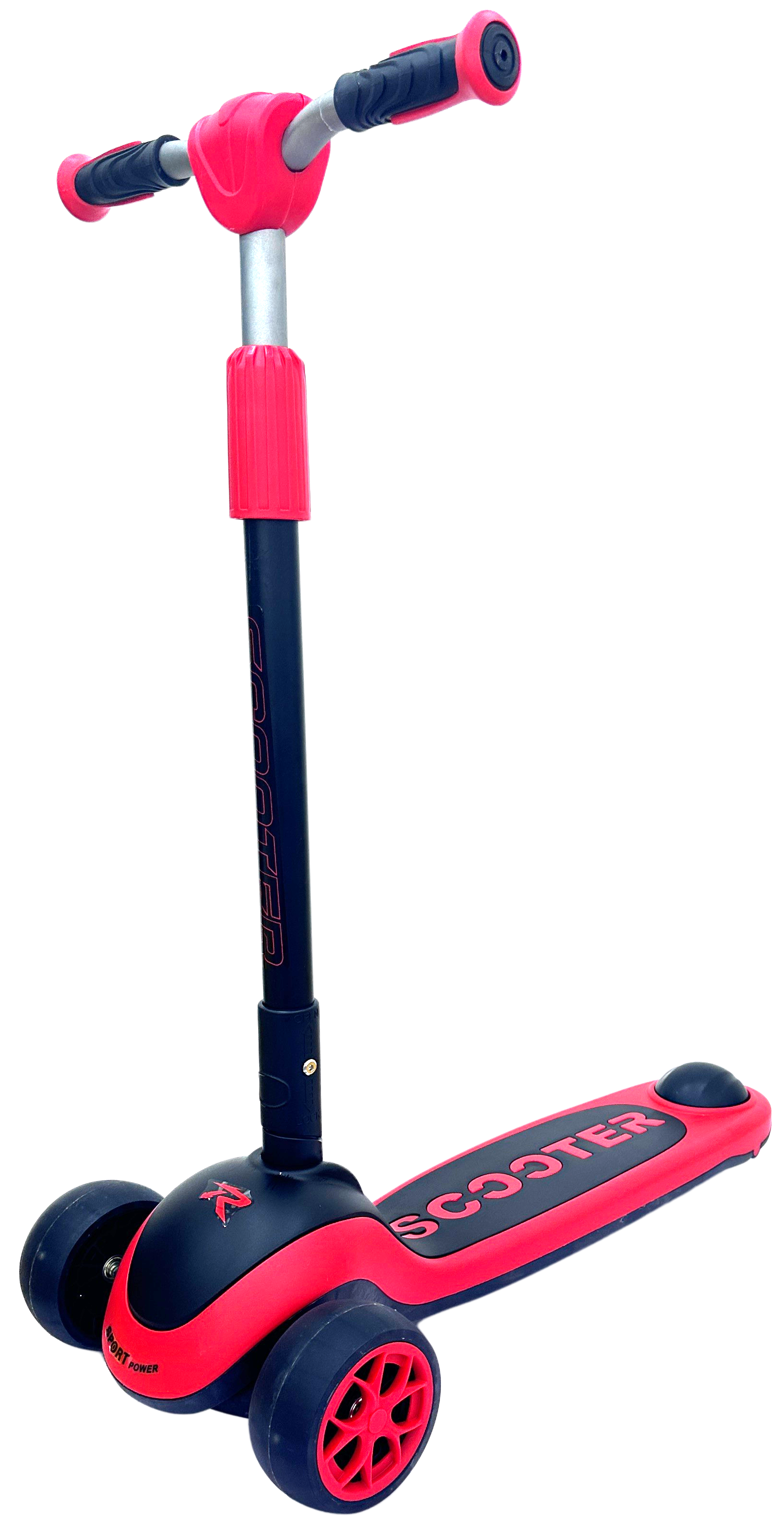 Dětská tříkolová koloběžka červená