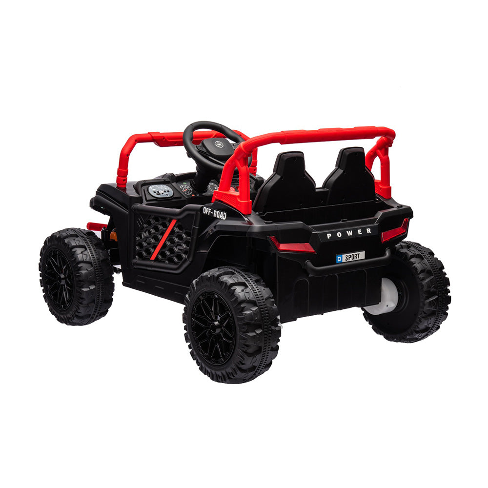 Dětské elektrická Bugina UTV červená + dálkový ovladač - Image 2