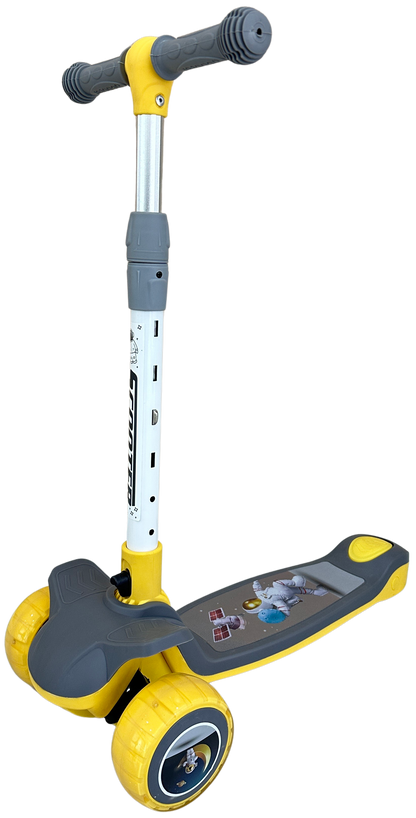 Dětská tříkolová koloběžka žlutá