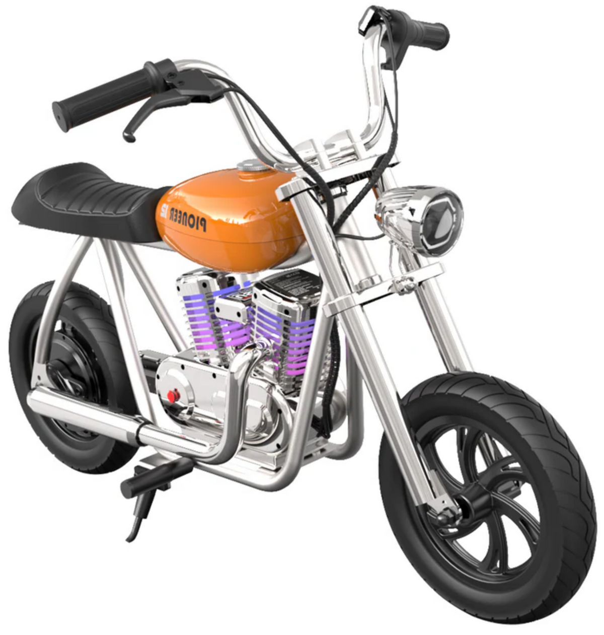 HYPER GOGO Pioneer 12 Plus APP dětská motorka oranžová
