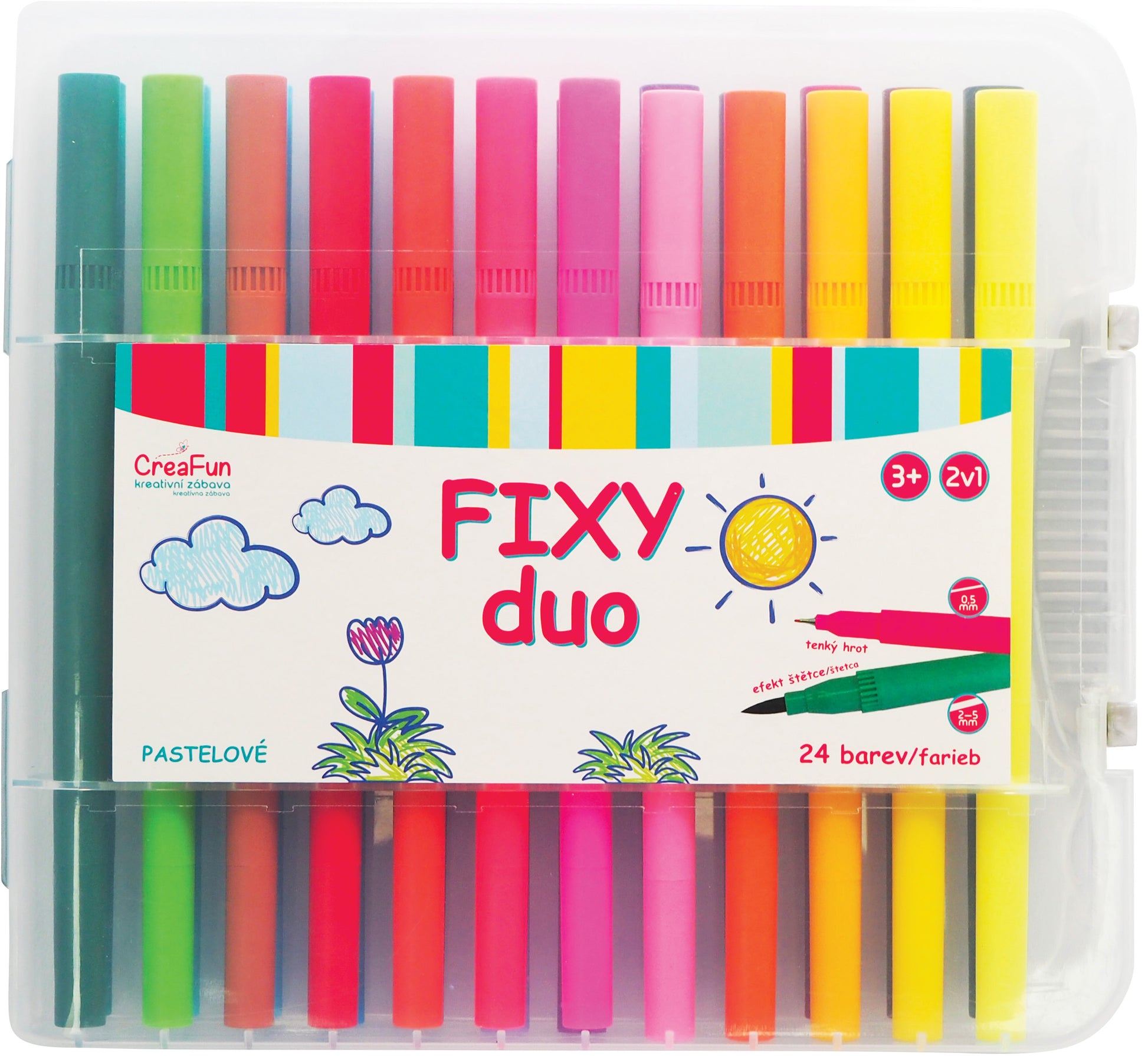 CreaFun - Fixy DUO 24 barev
