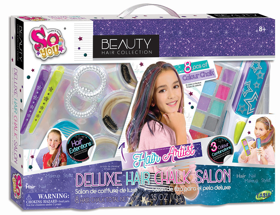 TASIA - Deluxe vlasový salon - 8 barevných křid, barvící stroj