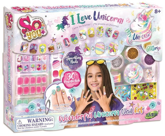 TASIA - Nalepovací nehty jednorožec