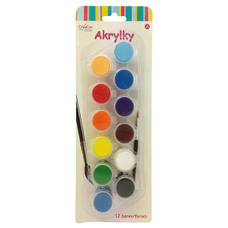 CreaFun - Akrylky 12 barev