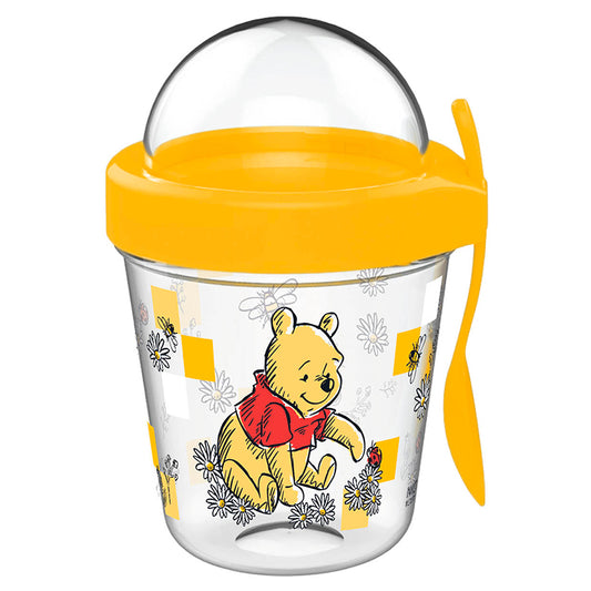 Disney Medvídek PÚ Cup Snack s víčkem a lžičkou 350 ml