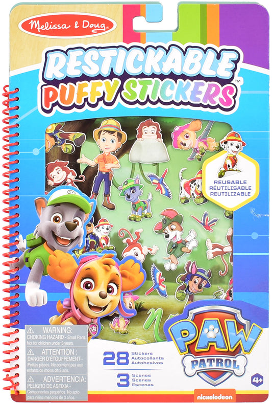 Melissa & Doug - TLAPKOVÁ PATROLA - Kniha s puffy samolepkami - Džungle 2