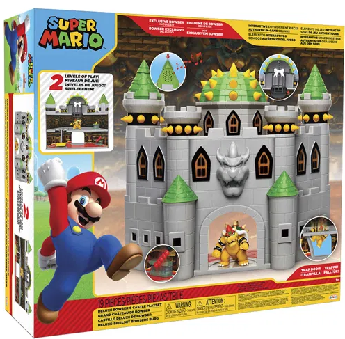 Nintendo Hrací sada Deluxw Super Mario a Bowser s hrad se zvukem