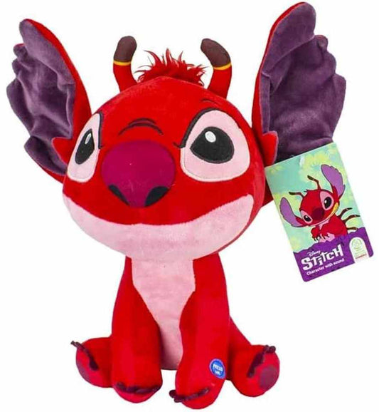 Plyšový LEROY STITCH červený se zvukem 30 cm