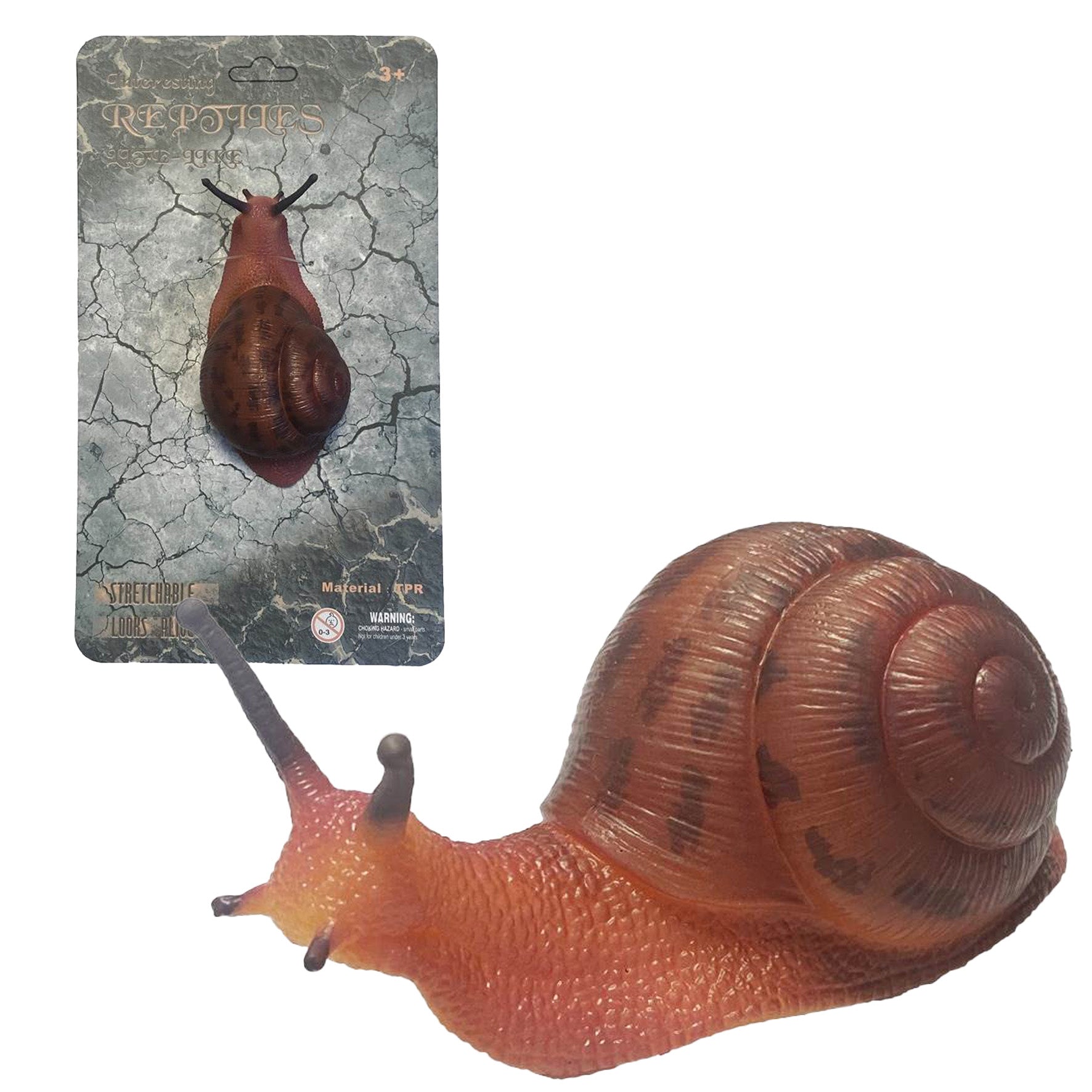 Živá příroda: Snail - realistický model šneka (13 cm)