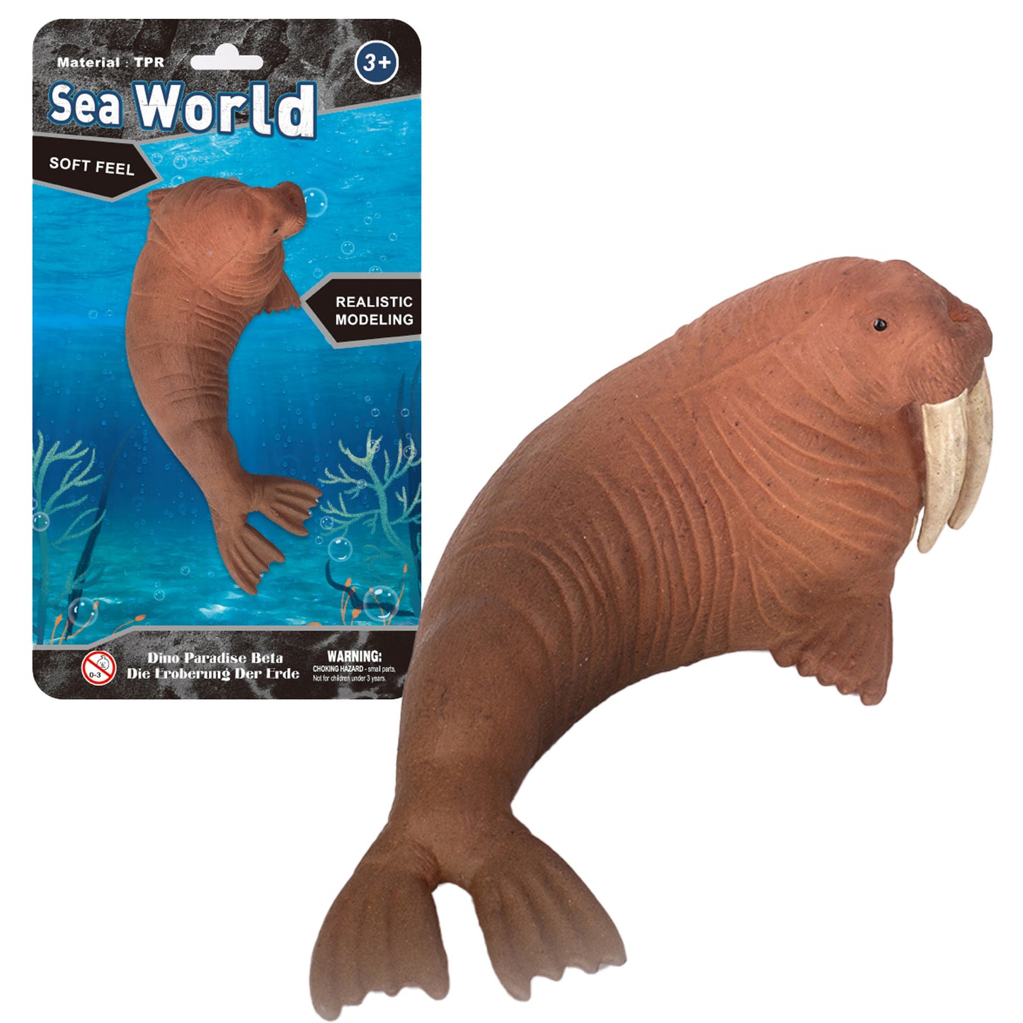 Živá příroda: Mrož – realistický model (13 cm)