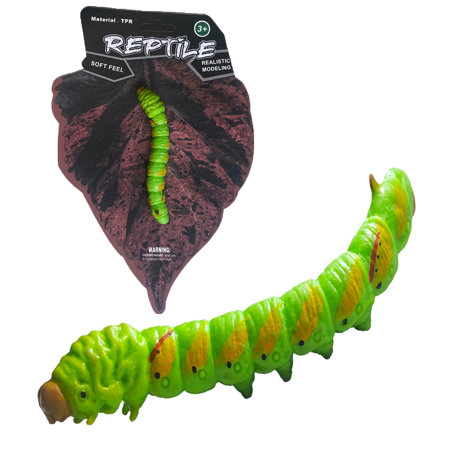 Živá příroda: Caterpillar - realistický model housenky (12 cm)