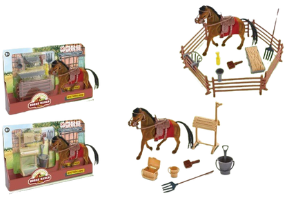 Hnědý Kůň s příslušenstvím 8 nebo 13ks - více druhů - Image 2