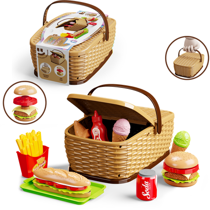 Dětský piknikový košík - Burger set