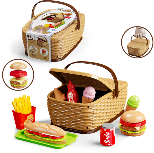 Dětský piknikový košík - Burger set