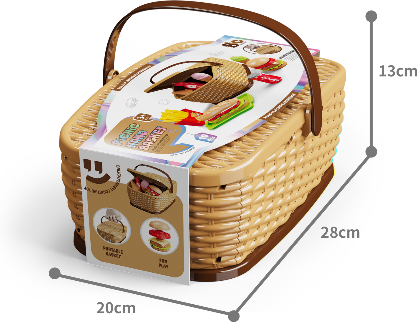 Dětský piknikový košík - Burger set - Image 2