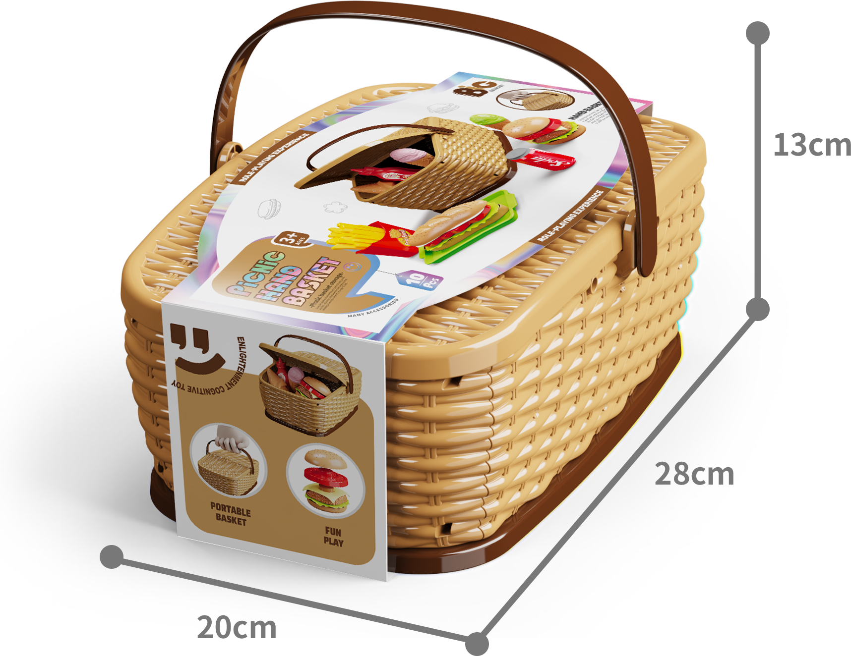 Dětský piknikový košík - Burger set - Image 2