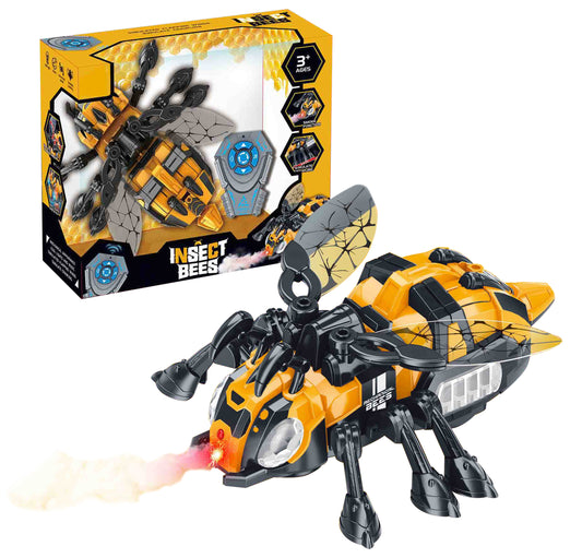 R/C model mechanické včely s efektem vodní mlhy a LED osvětlením