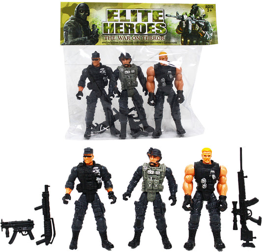 Akční figurky vojáků 3 ks serie 2