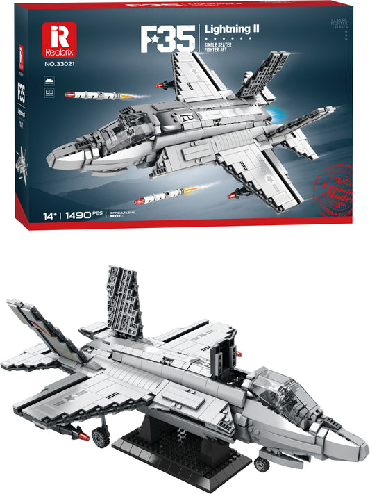Stavebnice Stíhačky F-35 - 1490 Dílků