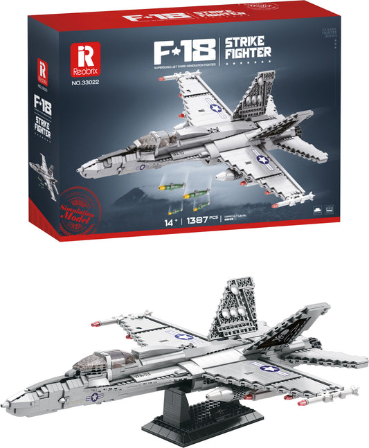Stavebnice Stíhačky F-18 - 1387 Dílků