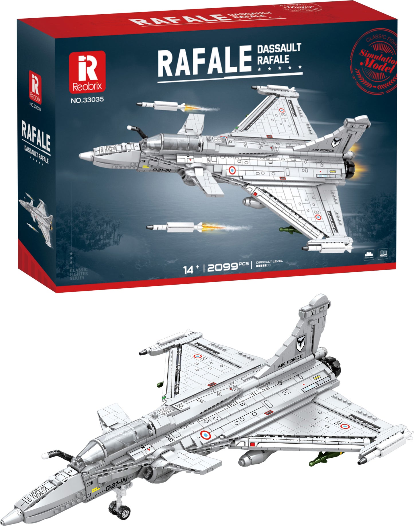 Stavebnice Stíhačky Rafale - 2099 Dílků