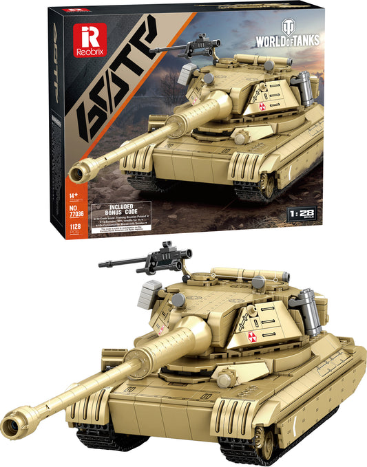 Stavebnice Tanku T-44 (World of Tanks) - 1128 Dílků