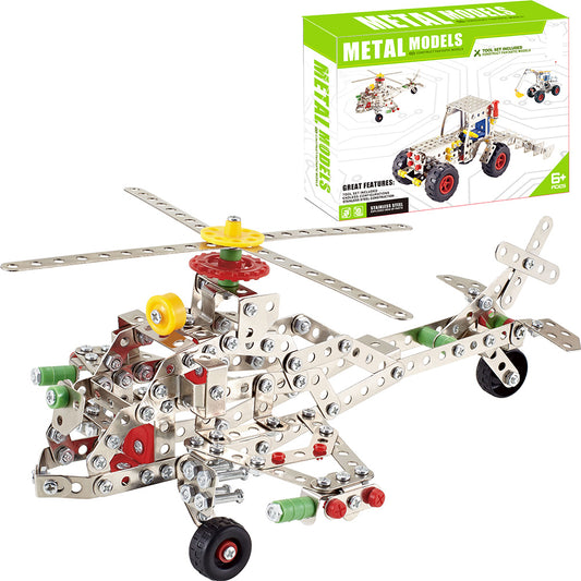 Kovová stavebnice 361 ks - Vrtulník