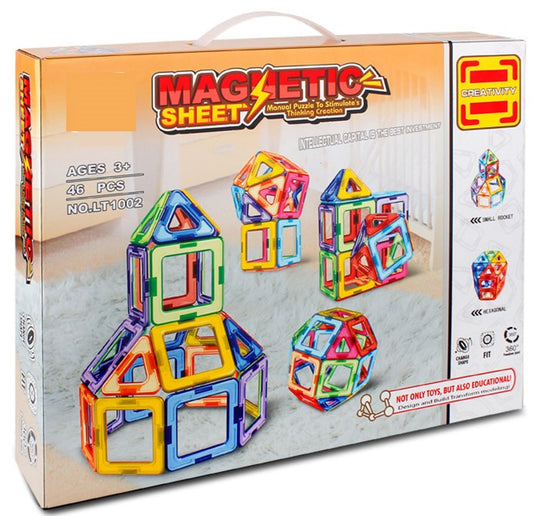 Magnetická stavebnice Magnetic Sheet 46 dílků